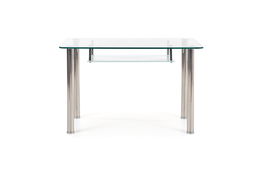 Masa din sticla si metal Crys Milky, L150xl90xH77 cm
