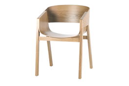 Scaun din lemn de stejar Merano Natural, l47,5xA39xH78 cm