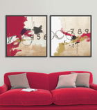Tablou 2 piese Canvas Abstract Numbers