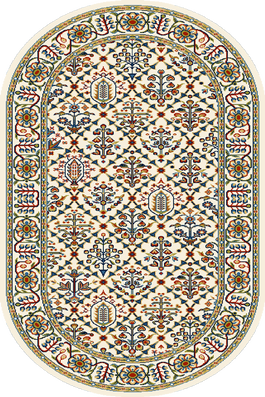 Covor Tamir Cream Oval, Wilton