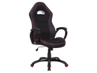 Scaun gaming tapitat cu piele ecologica si stofa Qwin-032 Negru, l65xA52xH122-132 cm