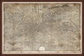 Tablou Framed Art 1739 Plan de Paris