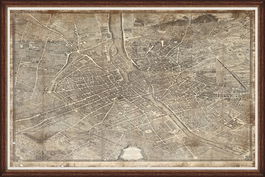 Tablou Framed Art 1739 Plan de Paris