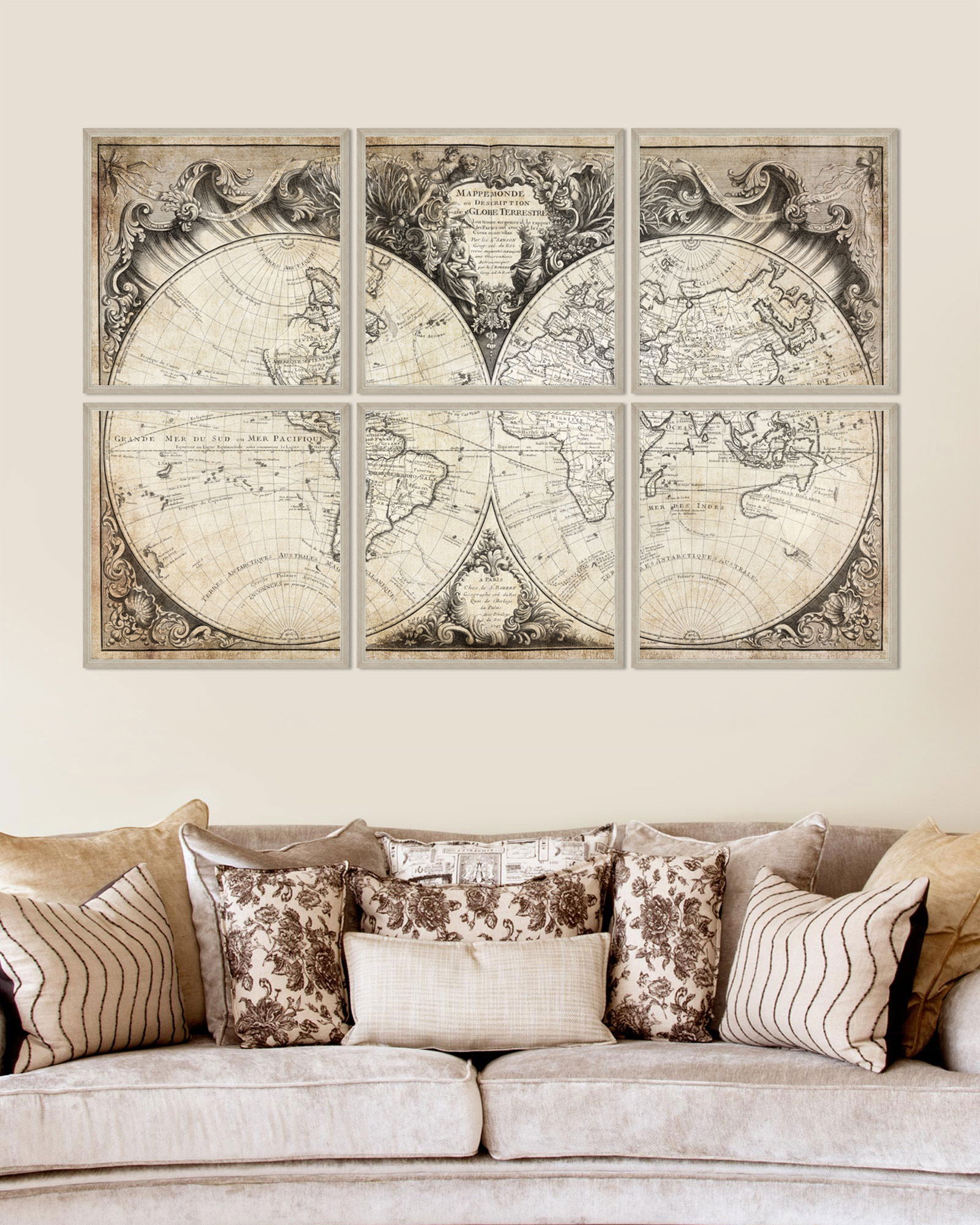 Tablou Framed Art Mappemonde