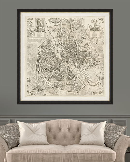 Tablou Framed Art Paris Map 1609