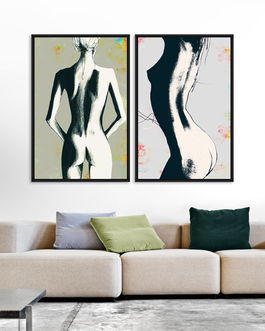 Tablou 2 piese Framed Art Sketch Nudes