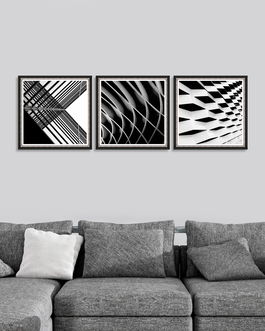 Tablou 3 piese Framed Art Urban Geometry