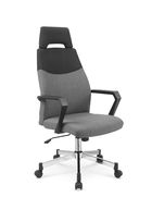 Scaun de birou ergonomic tapitat cu stofa Ofer Gri / Negru, l58xA59xH113-121 cm