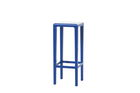 Scaun de bar din lemn de stejar Rioja Blue High, l32xA32xH80 cm