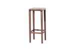 Scaun de bar din lemn de stejar Rioja Brown High, l32xA32xH80 cm