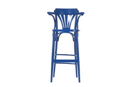 Scaun de bar din lemn de fag 135 Blue, l54xA49xH107 cm