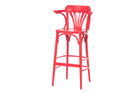 Scaun de bar din lemn de fag 135 Red, l54xA49xH107 cm