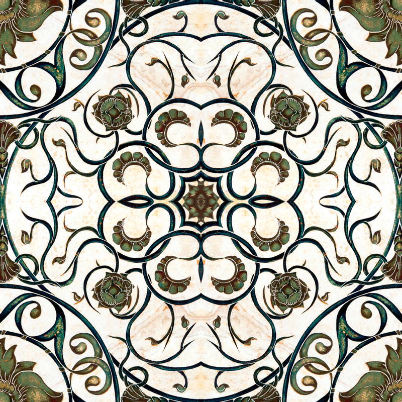 Set 3 role Tapet Imprimat Digital Organic Tile