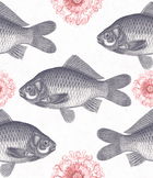 Set 3 role Tapet Imprimat Digital Fish Neutral