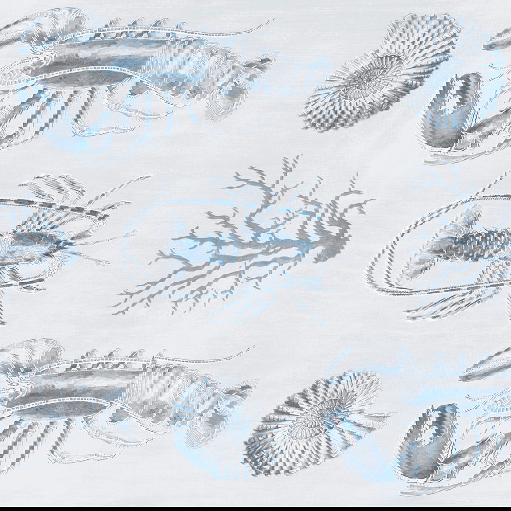 Set 3 role Tapet Imprimat Digital Lobster Blue
