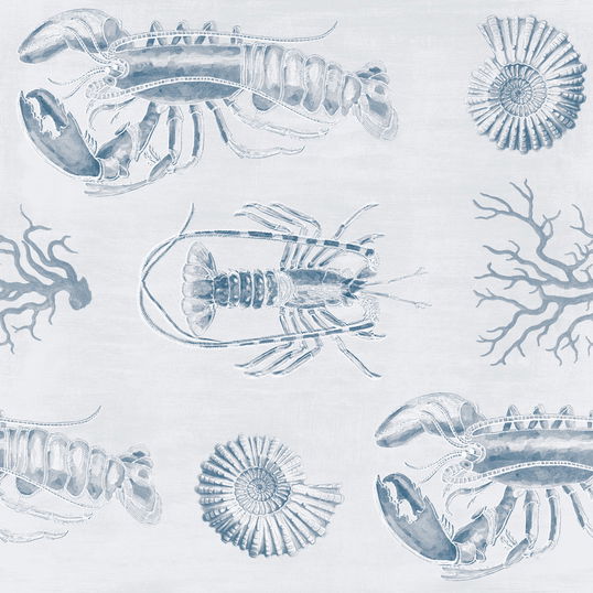 Set 3 role Tapet Imprimat Digital Lobster Blue