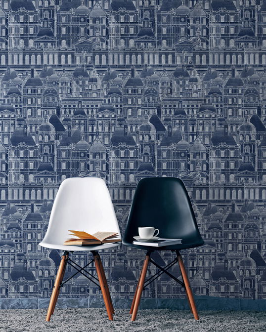Set 3 role Tapet Imprimat Digital Louvre Blue