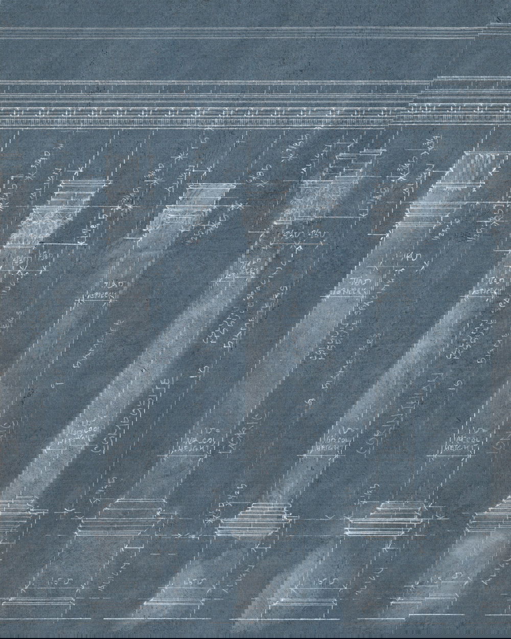 Set 3 role Tapet Imprimat Digital Colonnade Blue