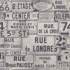 Set 3 role Tapet Imprimat Digital Street Signs Neutral