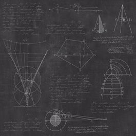 Set 3 role Tapet Imprimat Digital Newton Geometry Anthracite