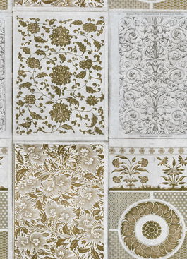 Set 3 role Tapet Imprimat Digital Chinese Patterns Brown