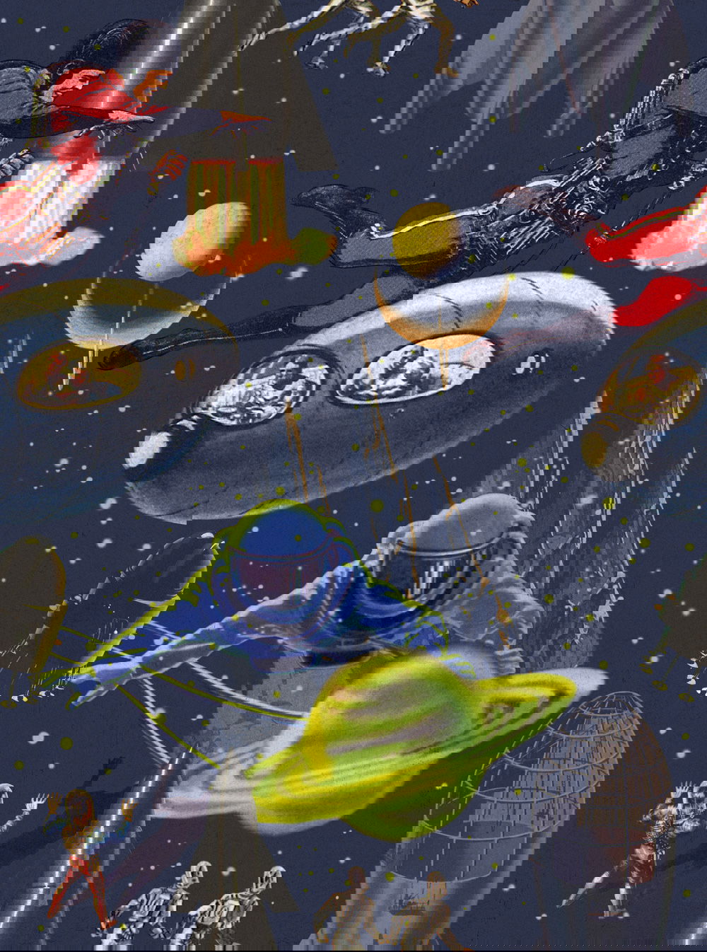 Set 3 role Tapet Imprimat Digital Intergalactic