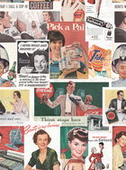Set 3 role Tapet Imprimat Digital Retro Ads