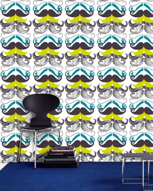 Set 3 role Tapet Imprimat Digital Different Moustaches