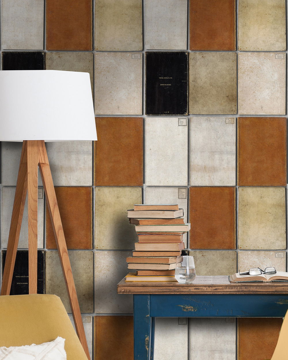 Set 3 role Tapet Imprimat Digital Book Covers