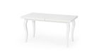 Masa extensibila din lemn de fag si MDF Morrigan Alb, L140-180xl80xh75 cm
