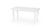 Masa extensibila din lemn de fag si MDF Morrigan Alb, L140-180xl80xh75 cm