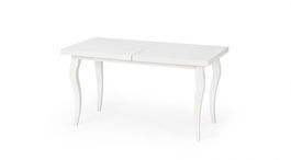Masa extensibila din lemn de fag si MDF Morrigan Alb, L140-180xl80xh75 cm
