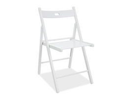 Scaun pliabil din lemn Samit II Alb, l43xA40xH78 cm