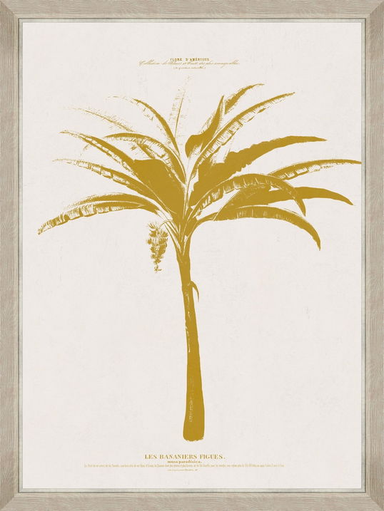 Tablou Framed Art Gold Palm Tree IV