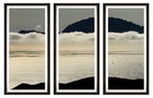 Tablou 3 piese Framed Art Ocean And Clouds