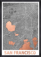 Tablou Framed Art Modern San Francisco