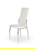 Scaun din metal tapitat cu piele ecologica Kai-238 White