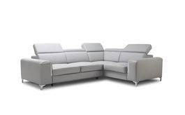 Coltar Genovis Large Extensibil cu Arcuri Ondulate si Spuma Poliuretanica, Sezlong pe Dreapta, Suprafata de Dormit 220x120 cm, Tetiere Reglabile, l280xA207xH78 cm