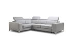 Coltar Genovis Large Extensibil cu Arcuri Ondulate si Spuma Poliuretanica, Sezlong pe Stanga, Suprafata de Dormit 220x120 cm, Tetiere Reglabile, l280xA207xH78 cm