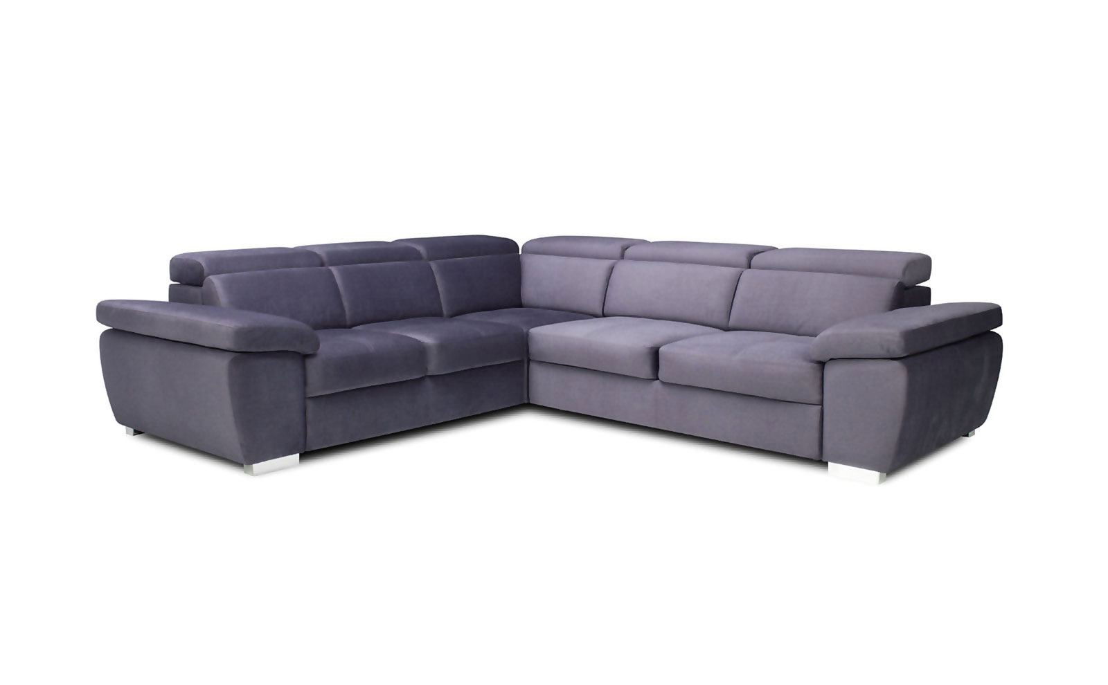 Coltar Roseta Extensibil cu Arcuri Ondulate si Spuma Poliuretanica, Sezlong pe Stanga, Suprafata de Dormit 200x120 cm, cu Sertar de Depozitare, Tetiere Reglabile, l286xA256xH78 cm