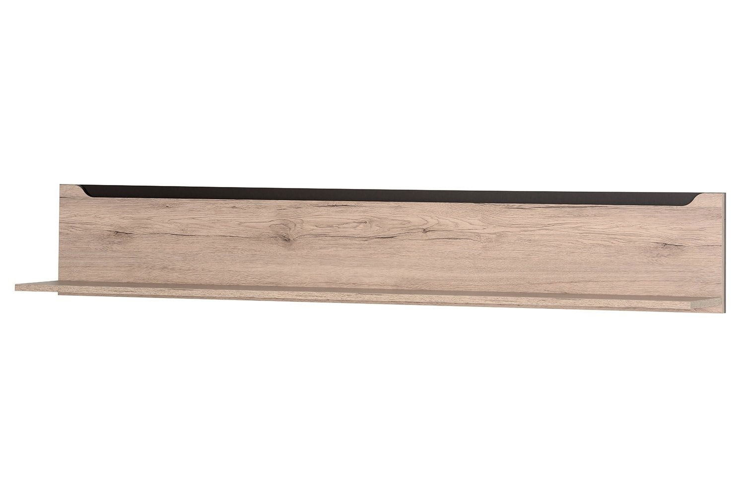 Etajera suspendata din pal Desjo 31 Large Stejar San Remo, l170xA24xH27 cm