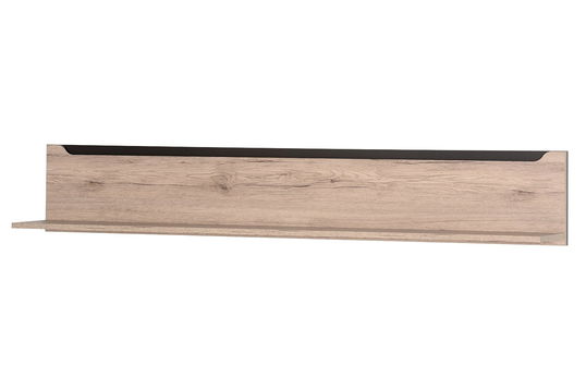 Etajera suspendata din pal Desjo 31 Large Stejar San Remo, l170xA24xH27 cm