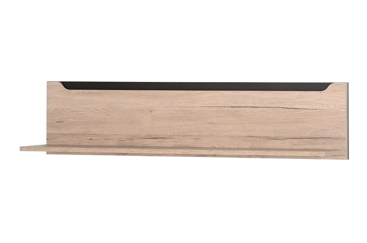 Etajera suspendata din pal Desjo 32 Small Stejar San Remo, l118xA24xH27 cm
