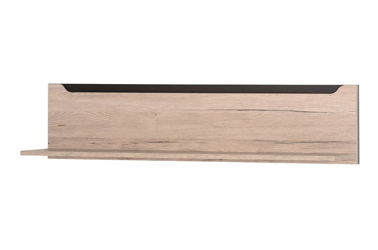 Etajera suspendata din pal Desjo 32 Small Stejar San Remo, l118xA24xH27 cm