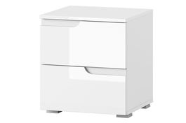 Noptiera din pal si MDF, cu 2 sertare Gabrielle 32 Alb, l42xA40xH47 cm