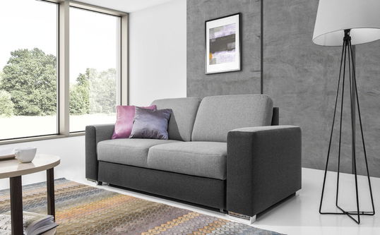 Canapea Chance Extensibila cu Arcuri Ondulate si Spuma Poliuretanica, 2 Locuri, Suprafata de Dormit 200x130 cm, l180xA91xH90 cm
