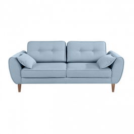 Canapea Cody Extensibila cu Arcuri Ondulate si Spuma Poliuretanica, 3 Locuri, Suprafata de Dormit 195x135 cm, cu Lada de Depozitare, Perne Incluse, l237xA94xH74 cm