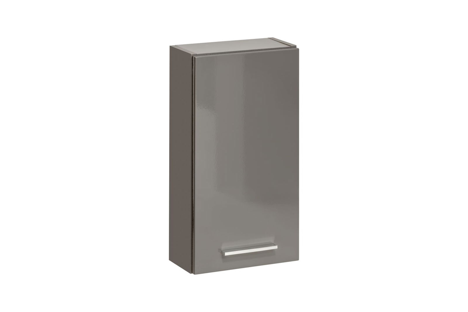 Dulap baie suspendat cu 1 usa, Twist Grey, l30xA15xH55 cm