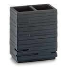 Suport pentru periuta din polirasina, Slate Black, l10,1xA6,3xH11,5 cm