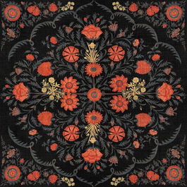 Set 3 role Tapet Imprimat Digital Hindu Bloom Anthracite